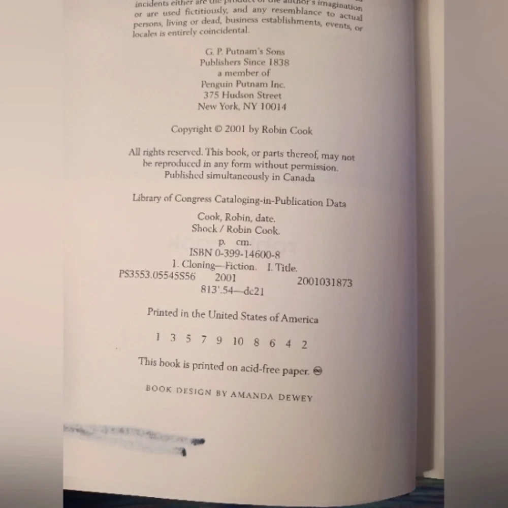 𝑹𝒐𝒃𝒊𝒏 𝑪𝒐𝒐𝒌 '𝑺𝒉𝒐𝒄𝒌' 𝑭𝒊𝒓𝒔𝒕𝑬𝒅𝒊𝒕𝒊𝒐𝒏 𝑩𝒐𝒐𝒌